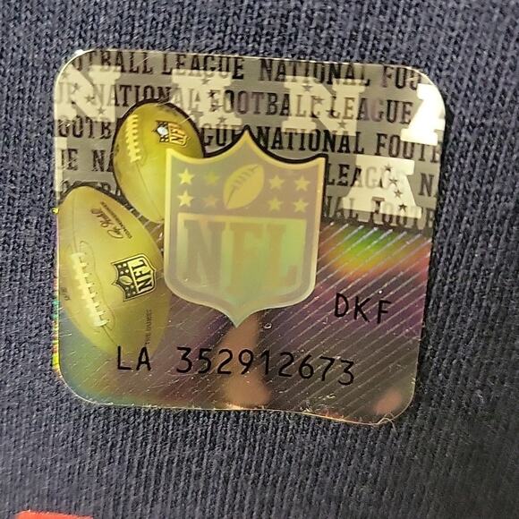 NFL New England Patriots Navy Long Sleeve V Neck Shirt Womens Size XXL NEW - Picture 4 of 8